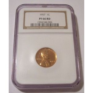 1957 Lincoln Wheat Cent Proof PF66 RED NGC